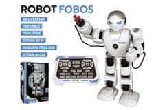 Teddies Robot RC FOBOS plast interaktivní chodící 40cm česky mluvící na baterie s USB