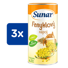 Sunar rozpustný nápoj fenyklový 3 x 200 g