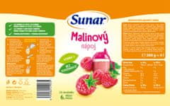 Sunar rozpustný nápoj malinový 3 x 200 g