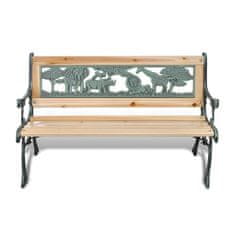 Petromila Dětská zahradní lavice 84 cm dřevěná