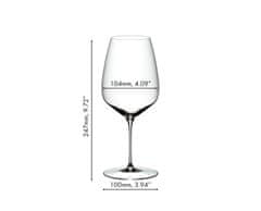 Riedel Sklenice Riedel VELOCE Cabernet a Merlot 829 ml, set 2 ks křišťálových sklenic