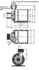 HADEX Čerpadlo AW500-S 12VDC, 800l/hod, příruby G1/2"