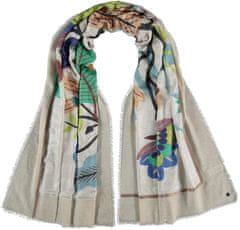 Fraas Dámský obdélníkový šátek Flower Print 633009 béžová