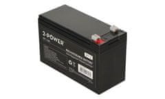 2-Power 2P7-12 12V 7Ah VRLA Baterie F2 ( Faston 250)