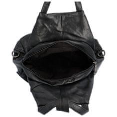 Urban Style Volnočasový stylový dámský koženkový batoh Angela, černá