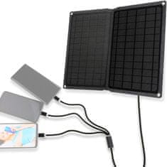 fotovoltaická přenosná solární nabíječka Solar Charger 15W 2xUSB