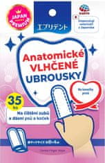 Japan Premium Anatomické vlhčené ubrousky na konečky prstů na čištění zubů a dásní psů a koček, 35 ks