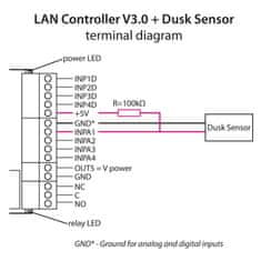Tinycontrol čidlo úrovně osvětlení pro LAN ovladač v3