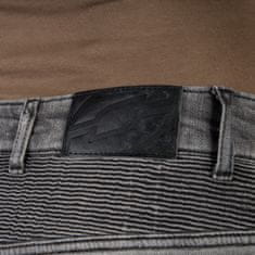 Ozone Dámské jeansy na motorku Roxy seprané černé Velikost: W28/L30