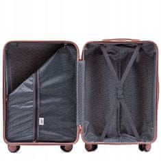Wings Cestovní kufr skořepinový W01,36L, malý,černý,TSA