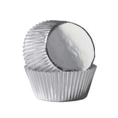 PME cukrářské košíčky s fólií - stříbrné - 30ks