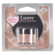 Rainbow Dust RD Edible Lustre - Prachová perleťová - Metallic rose gold - růžová 2-4g
