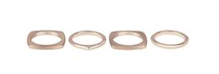 Breil Moderní sada bronzových prstenů New Tetra TJ302 (Obvod 54 mm)