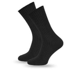 SOKKO Pánské dlouhé ponožky černá, bez stlačení 45-47