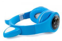 Oxe  Bluetooth bezdrátová dětská sluchátka s ouškama, modrá
