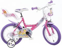 TWM Winx Club 14palcový 23cm dětské kolo růžový/fialový