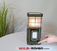WILD-ROAD Stolní svítilna - lampa ORION s Bluetooth reproduktorem, stmívatelná
