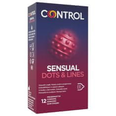CONTROL Kondomy CONTROL Sensual Dots and Lines 12 ks