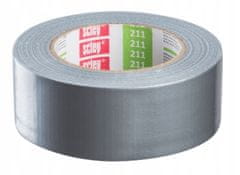 Univerzální textilní instalační páska 48 mm x 50 m šedá