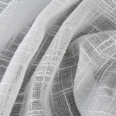 DESIGN 91 Dekorační záclona tkaná s řasící páskou - Rubi bílá 1,4 x 2,7 m