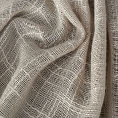 DESIGN 91 Dekorační záclona tkaná s řasící páskou - Rubi béžová 1,4 x 2,7 m
