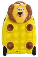 Dětský kufr na dálkové ovládání s mikrofonem (Lvíček-žlutý)