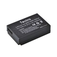 Tectra LP-E12 Li-Ion dobíjecí baterie pro Canon EOS M200/M100/M50 Mark II/M50/M10/M2/M/100D, Canon PowerShot SX70 HS (1200 mAh)