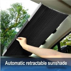 JOIRIDE® Sluneční Clona do auta, Magnetická Clona na čelní sklo, Clona na auto (155 x 65 cm) | GLADESHADE
