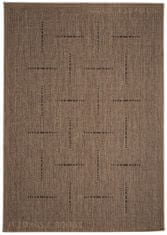 Devos Kusový koberec FLOORLUX Coffee/Black 20008 – na ven i na doma 60x110