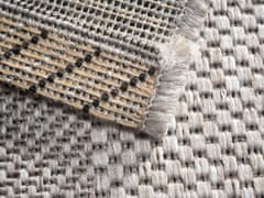 Devos Kusový koberec FLOORLUX Silver/Black 20079 – na ven i na doma 120x170