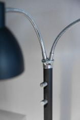 Halo Design dvouramenná stojací LED lampa Hudson mosaz