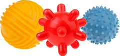 Tullo Tullo TULLO Edukační barevné míčky 3ks v balení, žlutý/červený/modrý