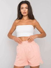 Forever Pink Broskvové bavlněné šortky, velikost l, růžová