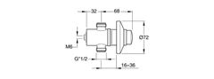 SILFRA QUIK samouzavírací podomítkový sprchový ventil, chrom QK15051 - Silfra