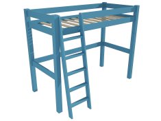 eoshop Patrová zvýšená postel 8X8 04A (Barva dřeva: barva modrá, Rozměr: 80 x 200 cm)