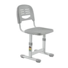 Ergo Office ER-418 Ergonomický dětský psací stůl se židlí šedo-bílá 70224