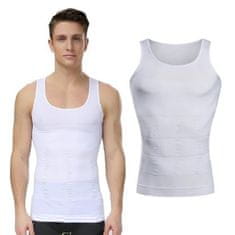 Pánský Nátělník, Pánské Spodní prádlo, T-shirt Six-pack Shaper (2ks, 2 barvy: černá a bílá) | ABSFIT L