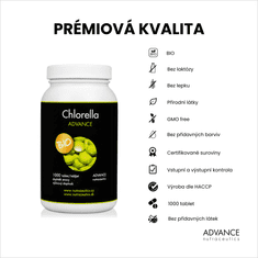 Advance nutraceutics ADVANCE Chlorella 1000 tablet - prémiová BIO kvalita