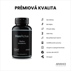 Advance nutraceutics ADVANCE Menactive 60 kapslí - na hladinu testosteronu, 8 přírodních látek