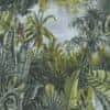 Vliesová tapeta džungle Profhome 383561-GU lehce reliéfná matná zelená světle modrá fialová 5,33 m2