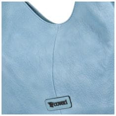 Coveri WORLD Trendová koženková kabelka přes rameno Fola, světle modrá