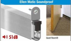 Ellen padací práh MATIC SOUNDPROOF zvukotěsný 51dB 62,8 cm (23925-0)