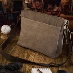 Jennifer Jones Pánská vintage plátěná taška přes rameno