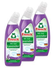 Frosch Eko WC gel levandule 3 x 750 ml