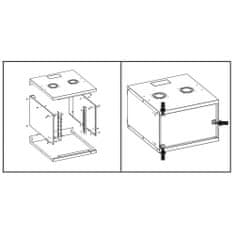 Intellinet Plochá Nástěnná Skříňka 9U 54/56 Sz