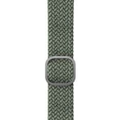 UNIQ Aspen pletený nylonový řemínek, zelený 44mm