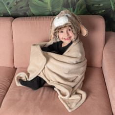 Cozy Noxxiez BL801 Králík - hřejivá deka s kapucí se zvířátkem a tlapkovými kapsami