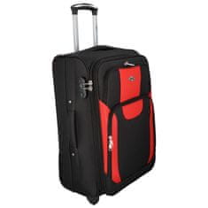 RGL Cestovní kufr Afrika velikost M, černá-červená