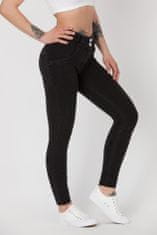Dámské kalhoty Jeans Mid Waist BST1 černé - Boost XS