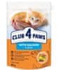 Club4Paws Premium C4P S lososem v omáčce pro koťata 80g